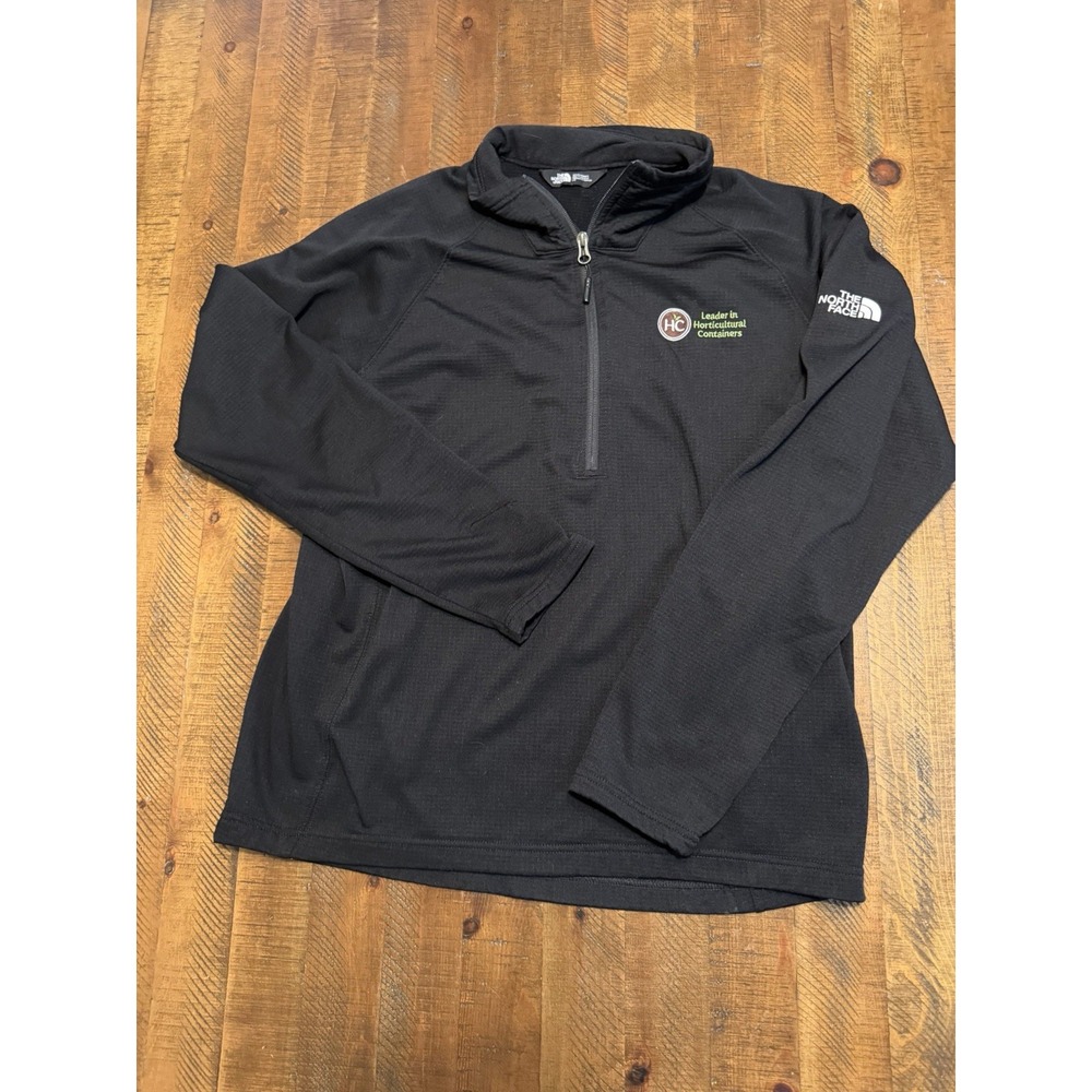 The North Face Mens Large Black FUTUREFLEECE Pullover Jacket  HC Logo